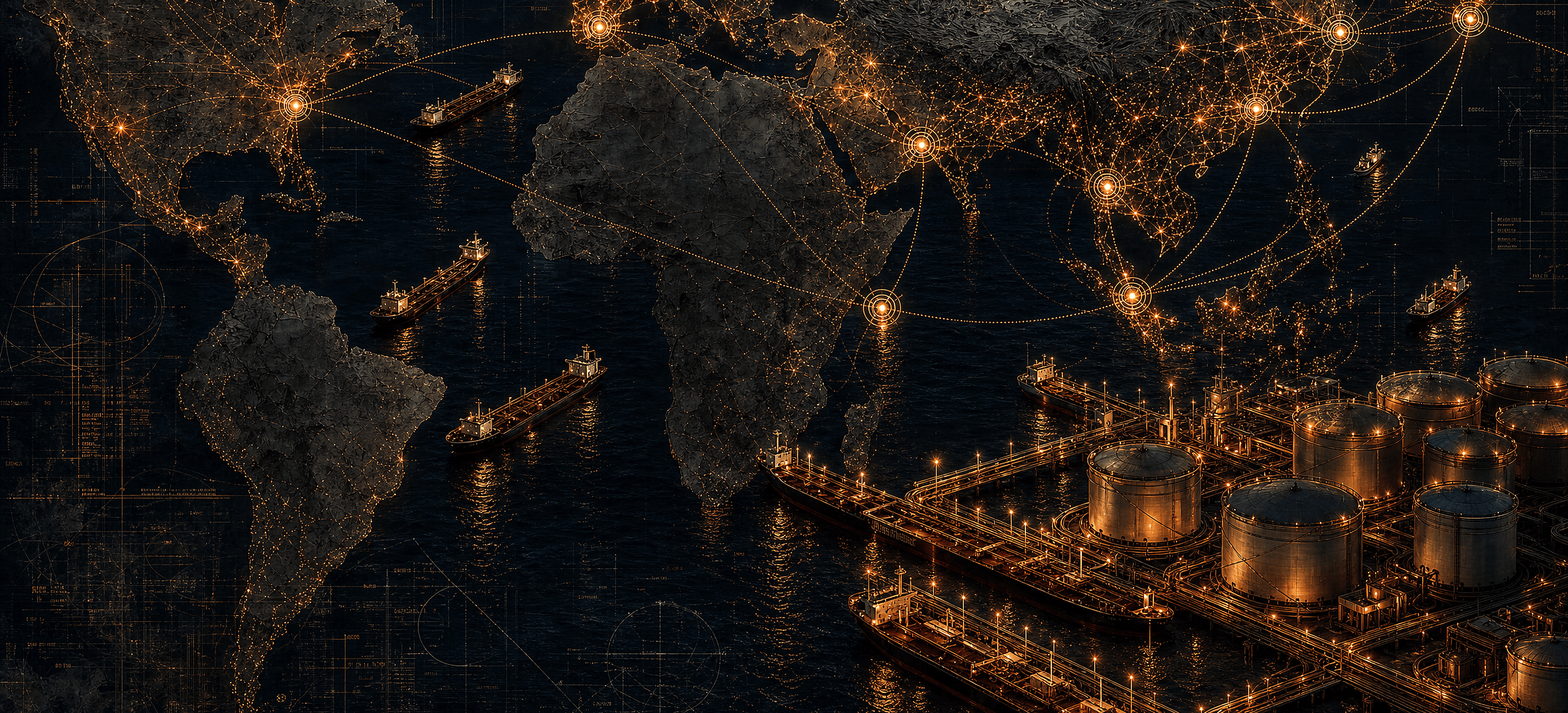 International petroleum trading corridors and route flows